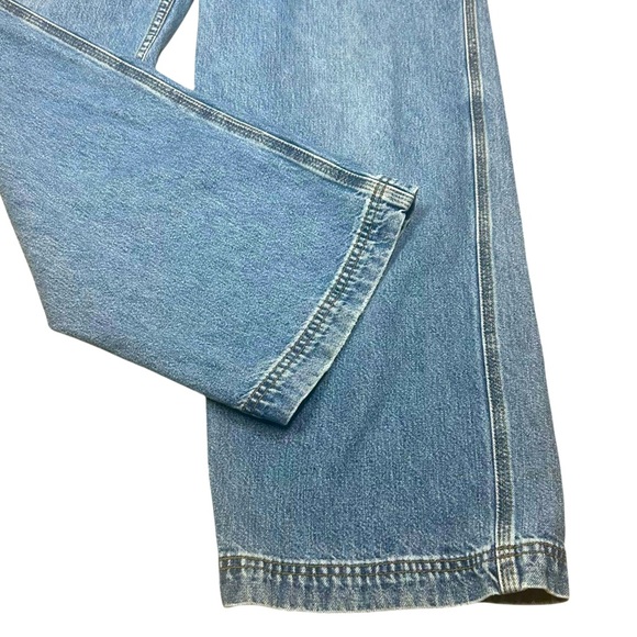 Y2K Levi's L2 Jeans 12 Wide Leg Skater Back Buckle Blue Tab High Rise - Picture 7 of 13